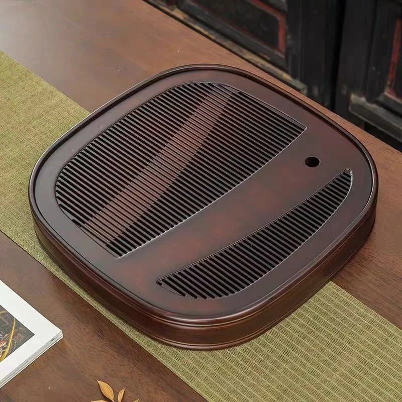 谦杯 楠竹忆果茶盘 中号（直径28CM左右） L1002