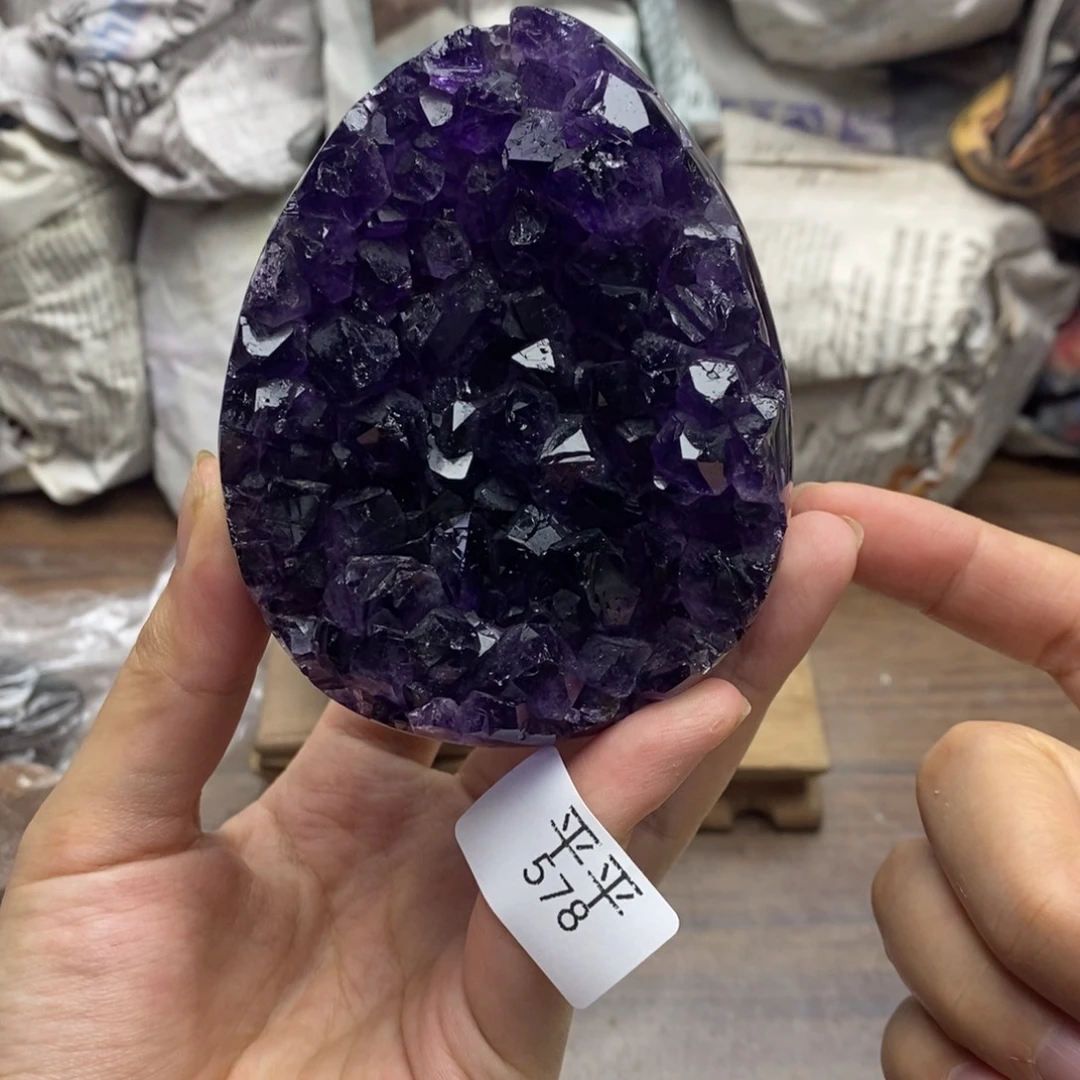 紫晶珠宝半成品未镶嵌