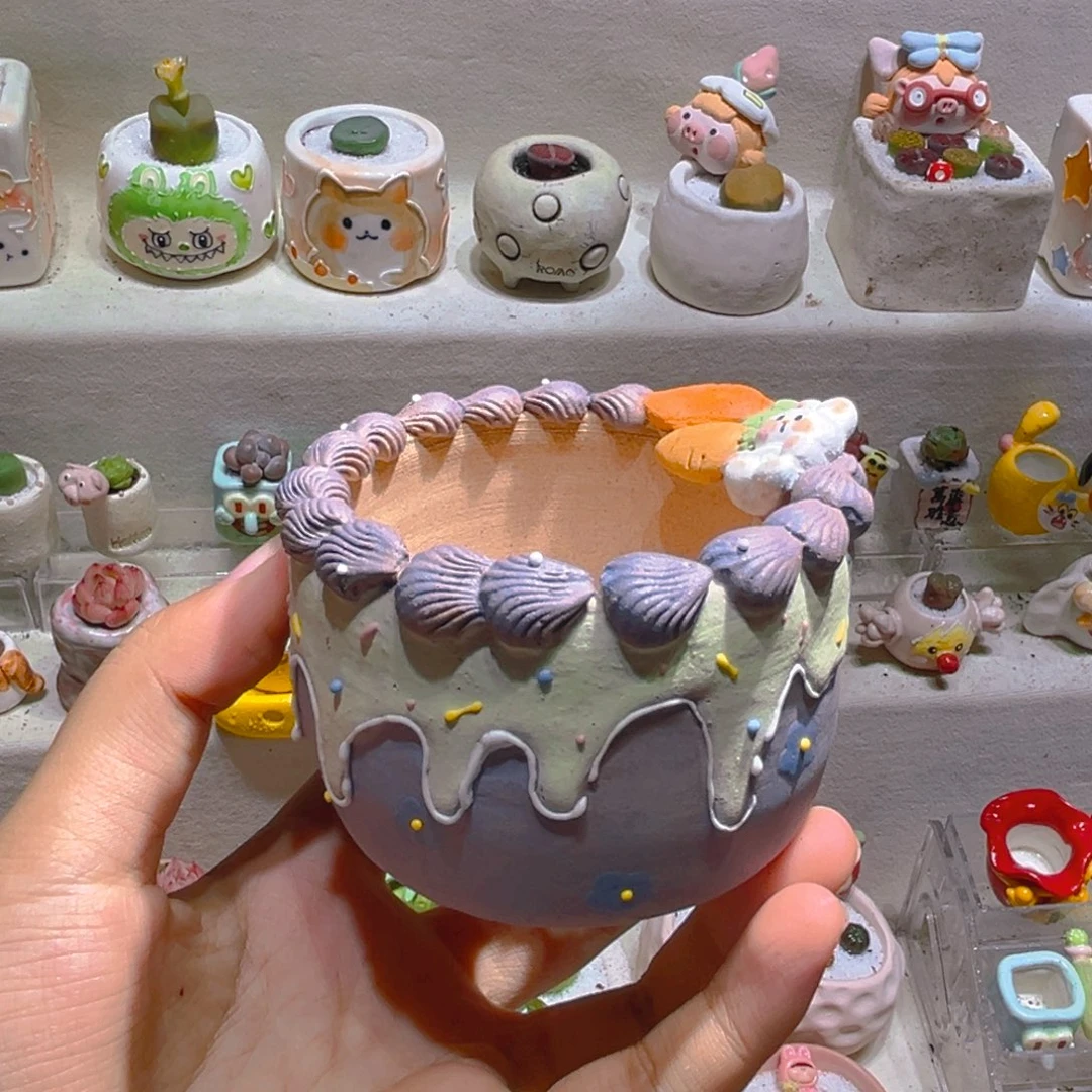 059纯手工制作重工盆盆45一个