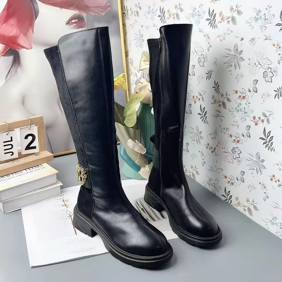 6951R  新款时尚百搭时装长靴加绒