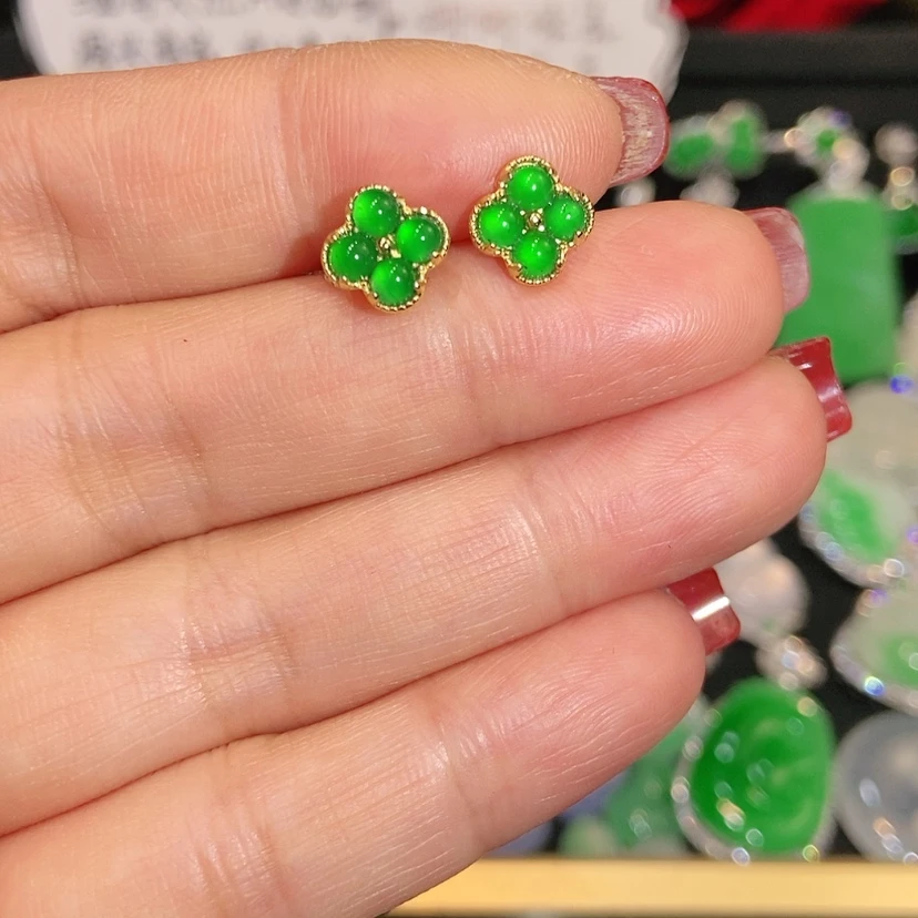 【闪购商品】未镶嵌翡翠耳饰天然翡翠