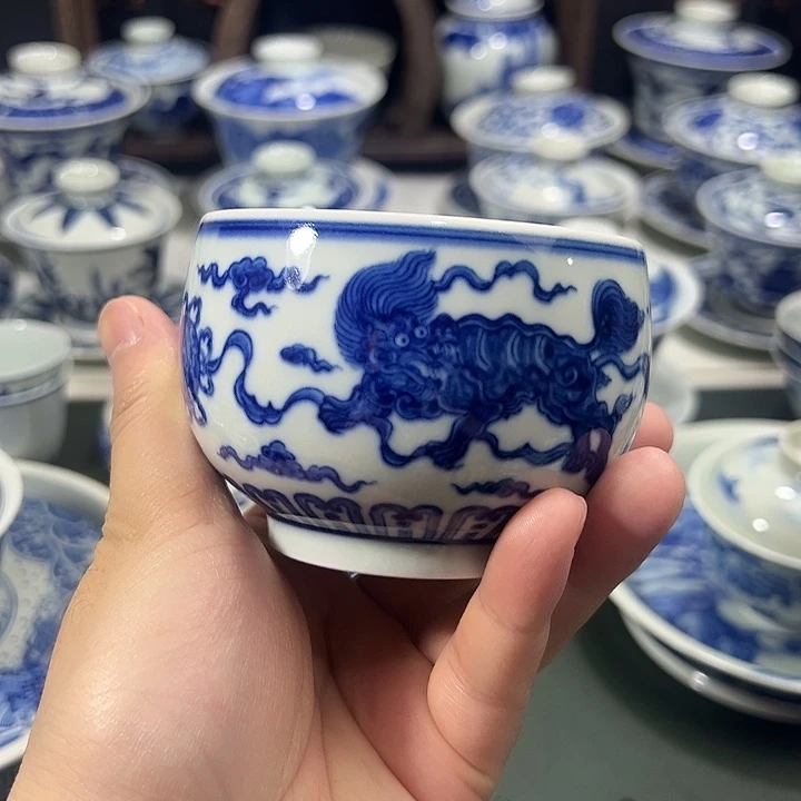 微瑕柴窑景德镇纯手工手绘