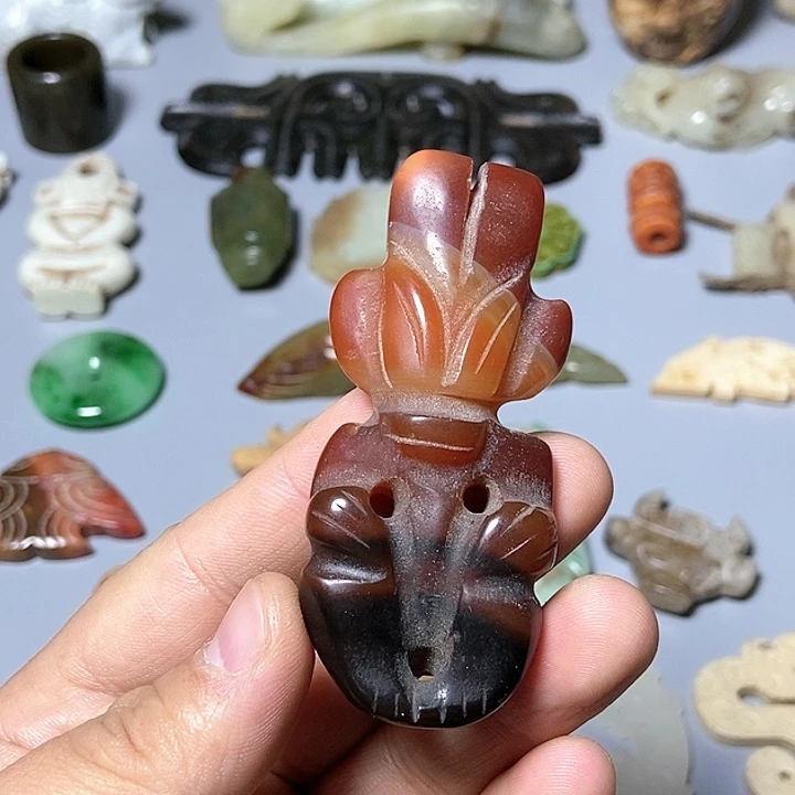 和田玉未镶嵌颈饰44