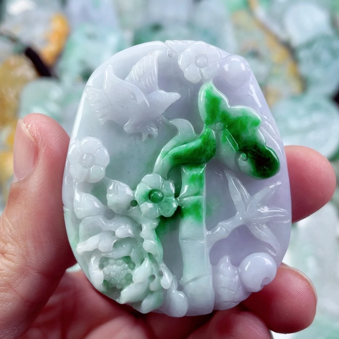 翡翠未镶嵌吊坠(不含链)