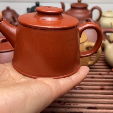 紫砂茶壶原*弹紫砂壶全手工