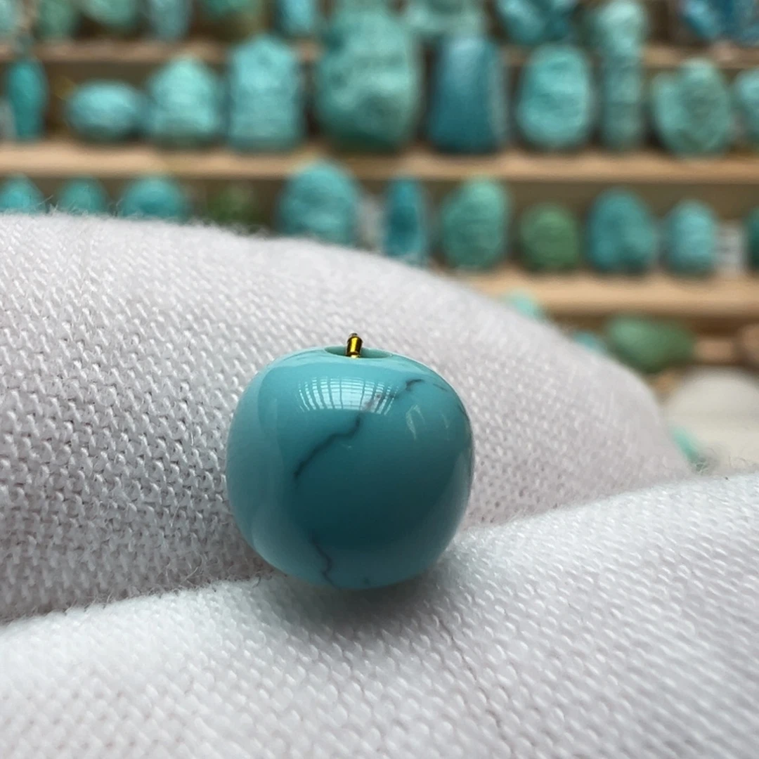 绿松石未镶嵌配饰7.3*6.6