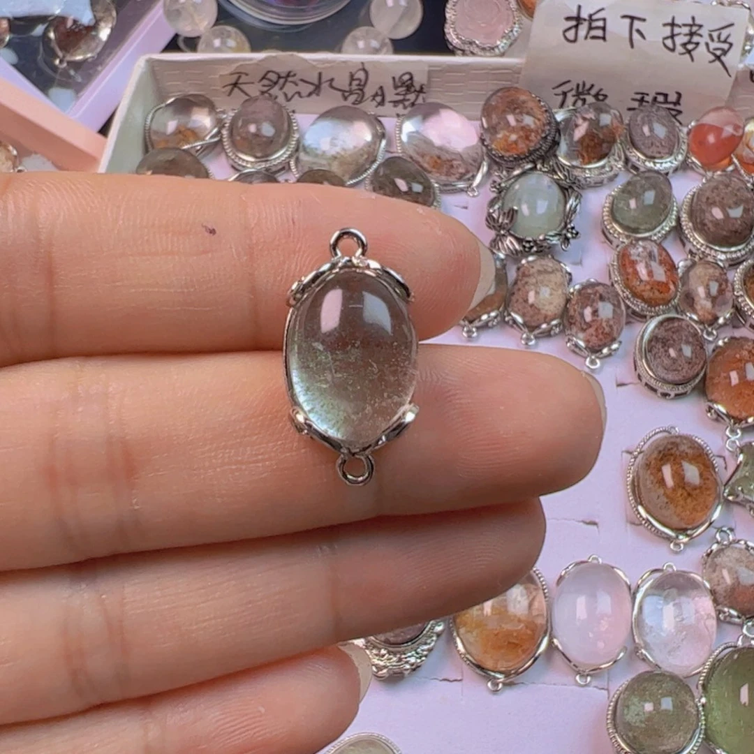 水晶手链银S925镶嵌超****y