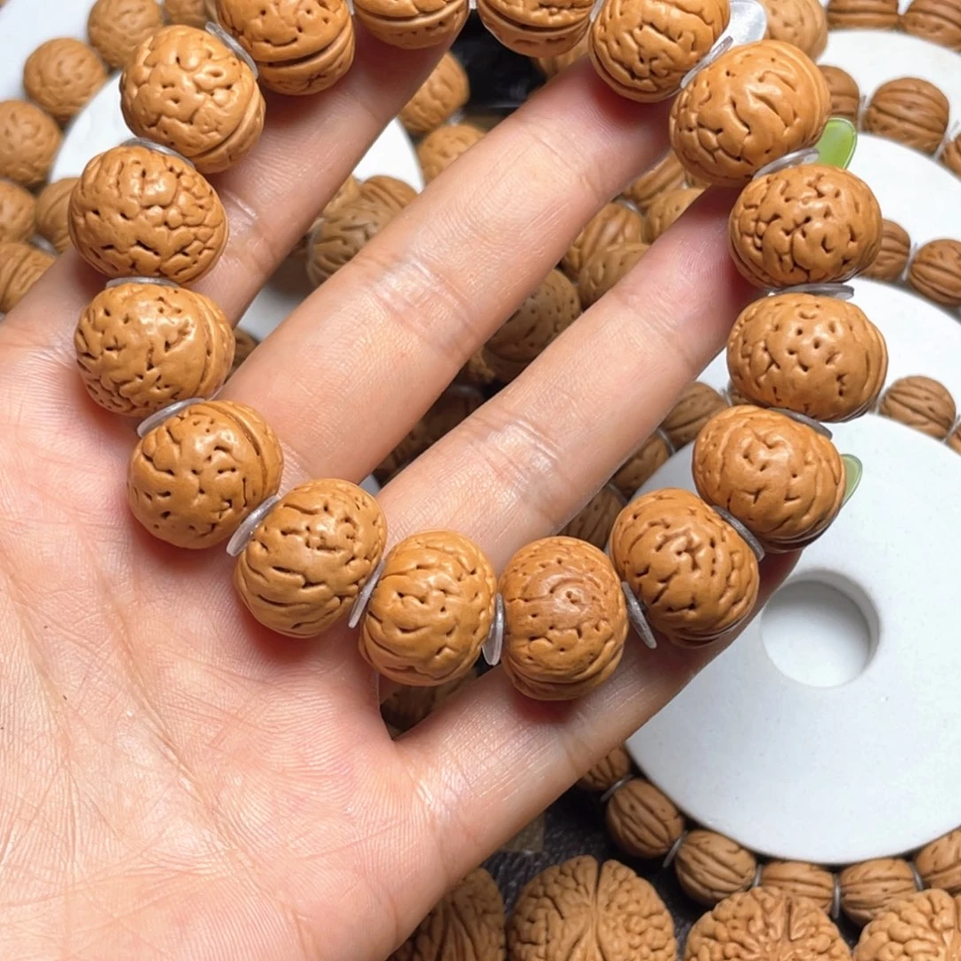 古***缮桃核手串桃核手串17+钮扣