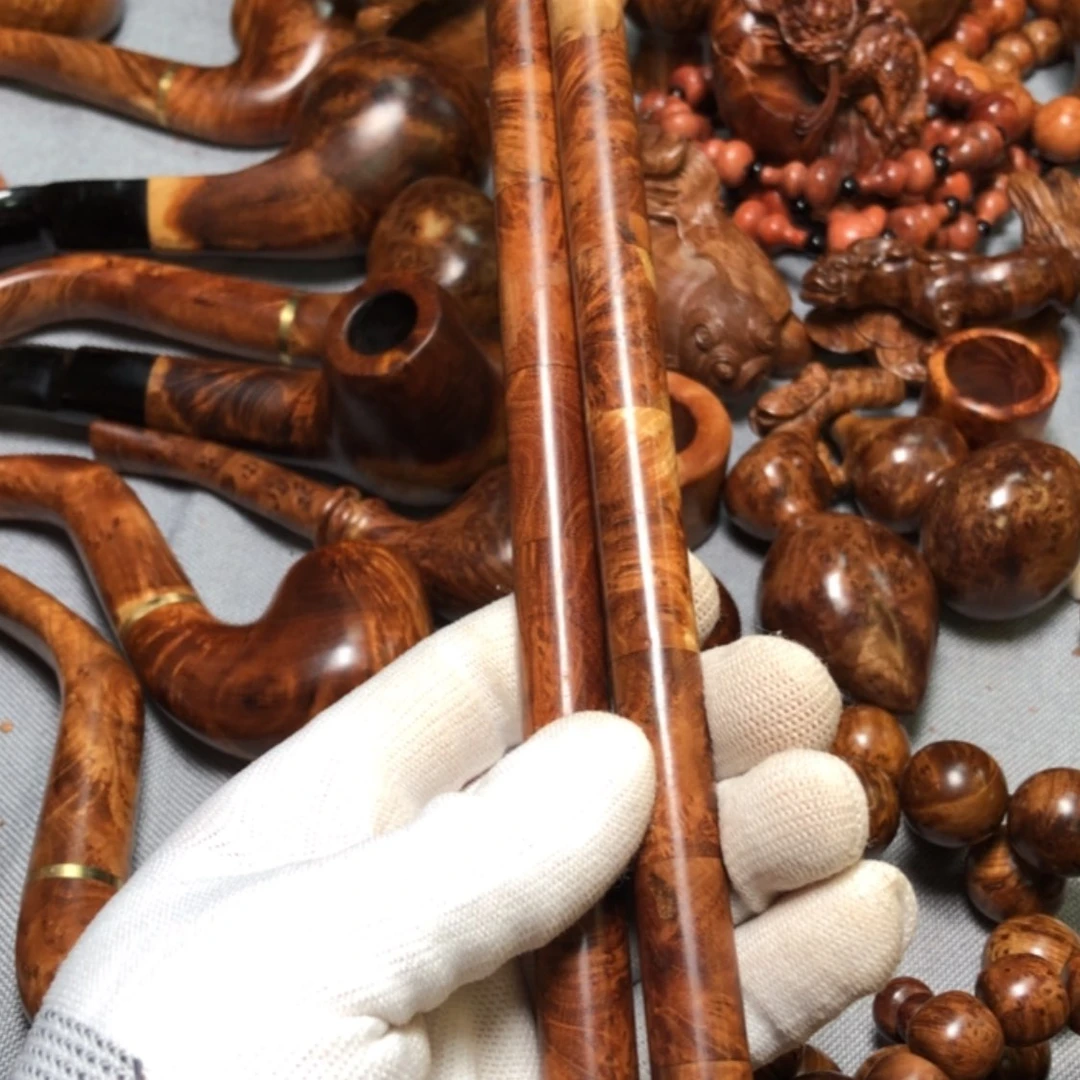 【闪购商品】木炽*麻梨疙瘩火琉璃手把件