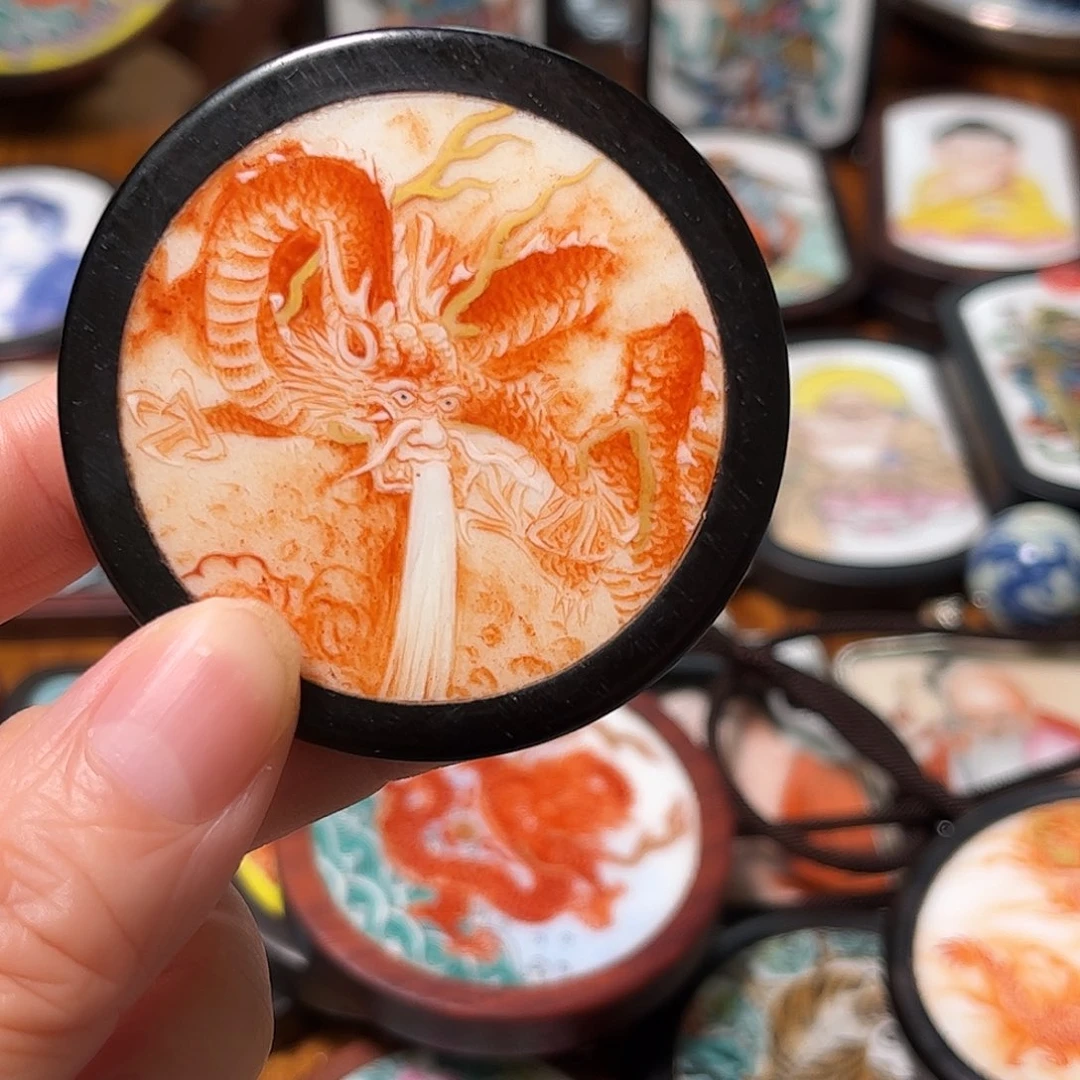 摆件三*说瓷片挂件一个