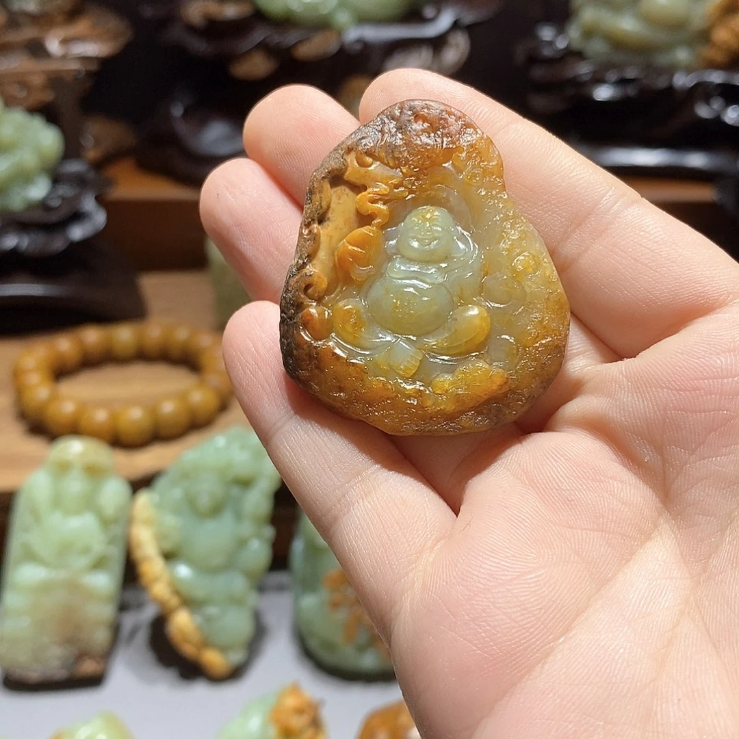 岫岩河磨玉（透闪石质玉）未镶嵌珠宝奇石