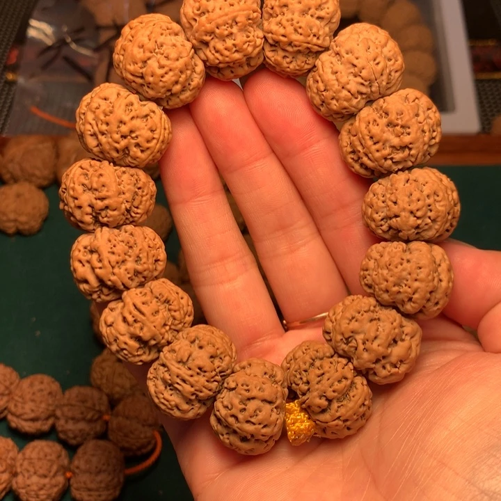 金刚菩提手串7瓣扇面23尺寸头货