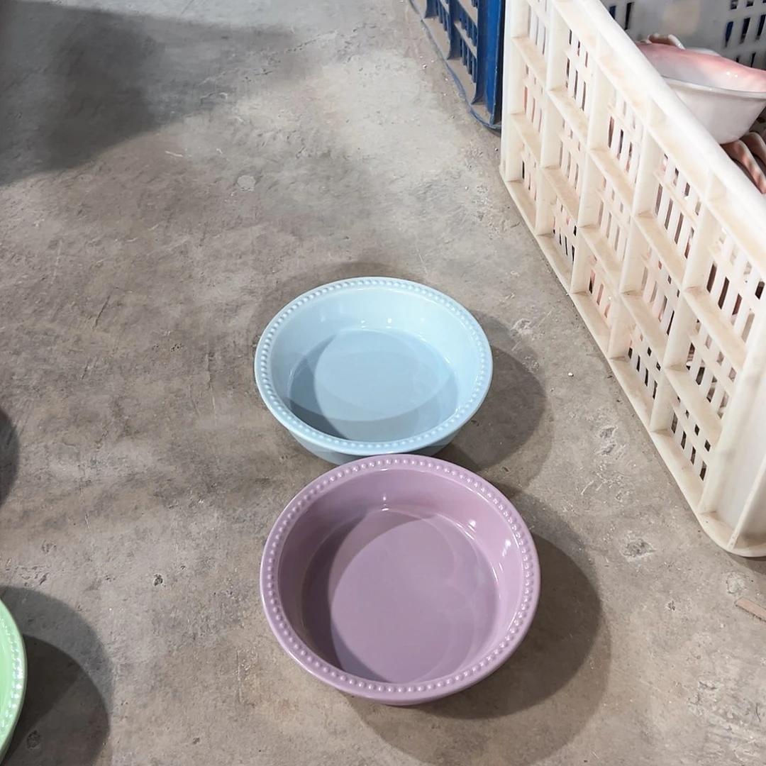 陶瓷 大珠点 紫色 天蓝色