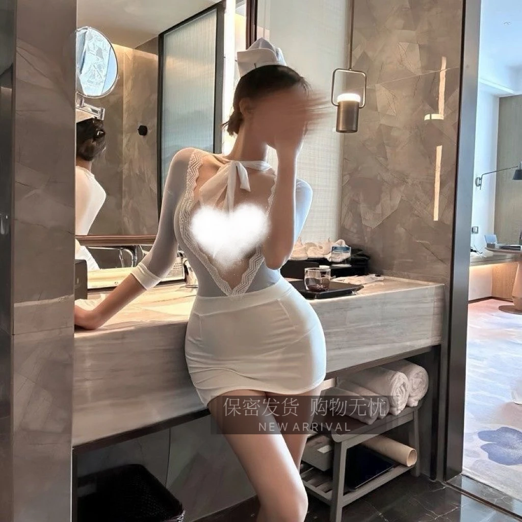 晚间乐趣*性感纯欲风包臀裙衣服女连衣裙睡裙