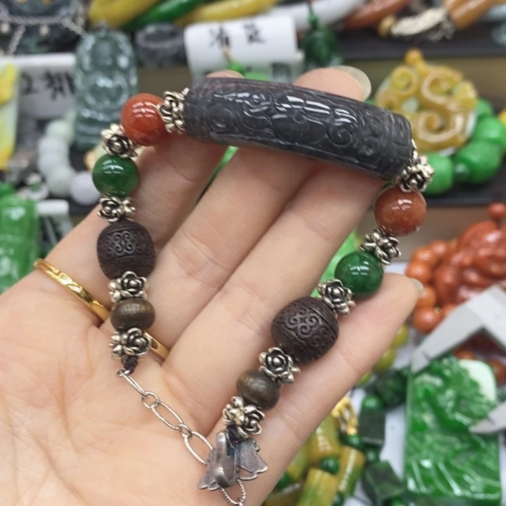 翡翠未镶嵌手链手链57