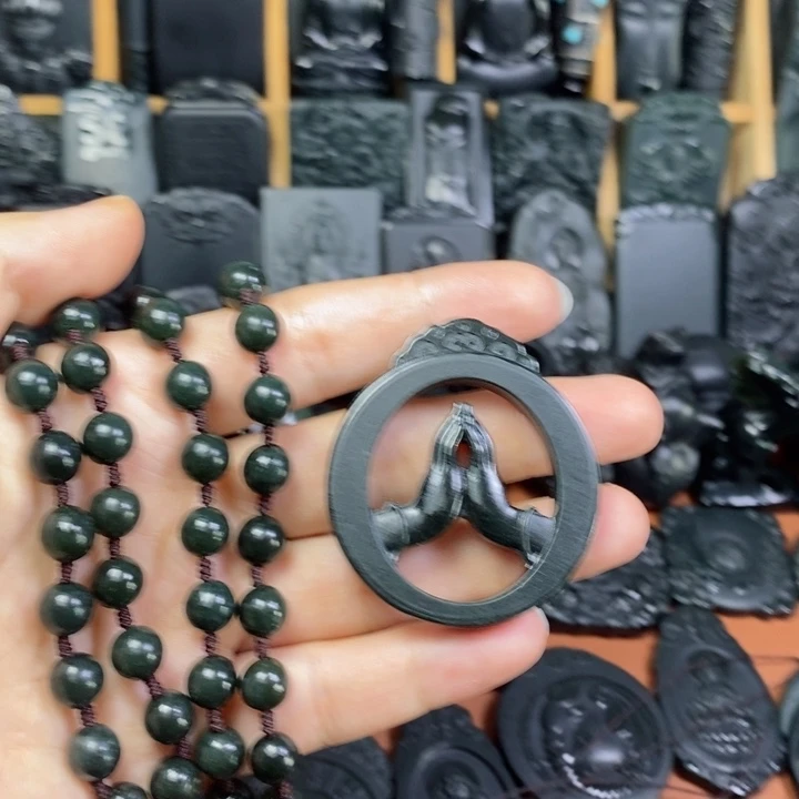 和田玉（青玉）未镶嵌颈饰