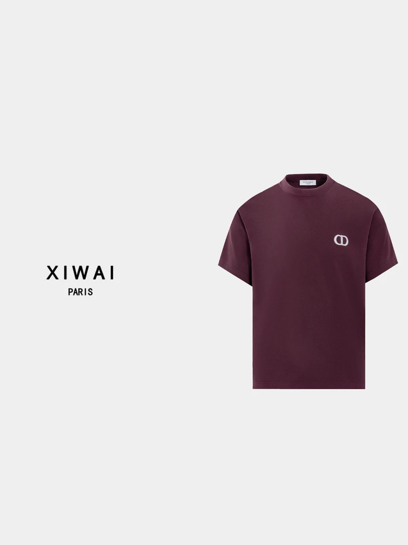 高级男装 春夏新品25s男士纯棉面料经典休闲弹力圆领短袖 1928