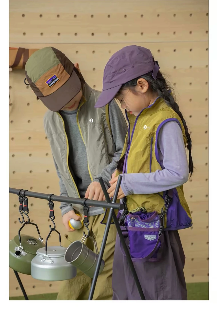 #【006】断码特价~儿童工装马甲户外登山露营坎肩