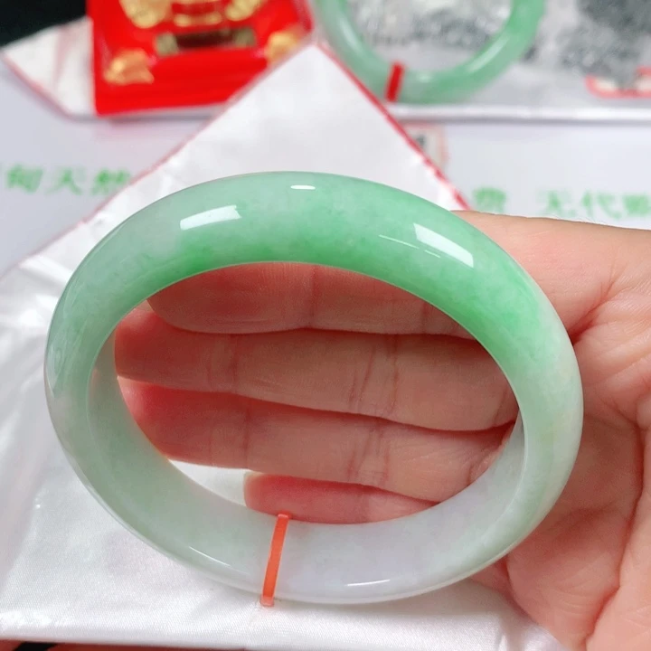 未镶嵌手镯翡翠   编号0257 正圈59 福利镯