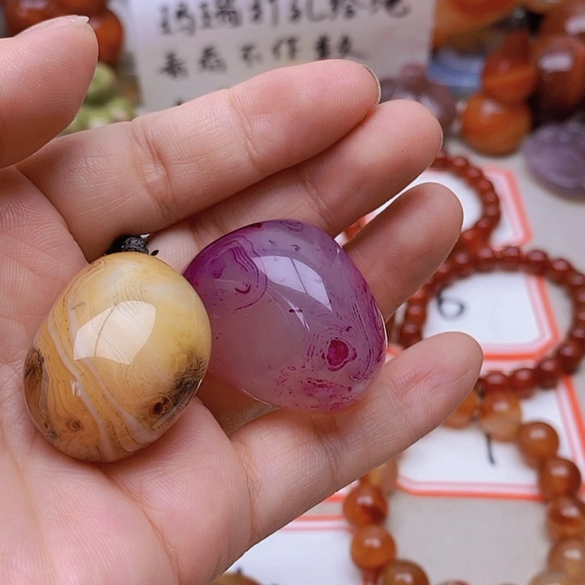 【闪购商品】未镶嵌玛瑙/玉髓珠宝半成品?**～