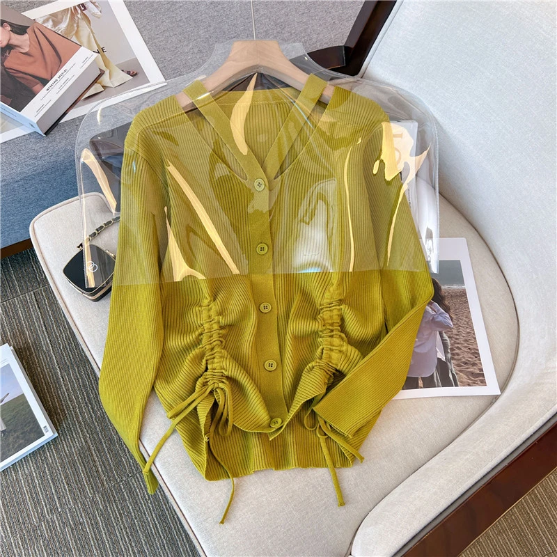 胖MM大码女装V领宽松型秋季毛衣衬衫毛针织衫长袖厚款上衣