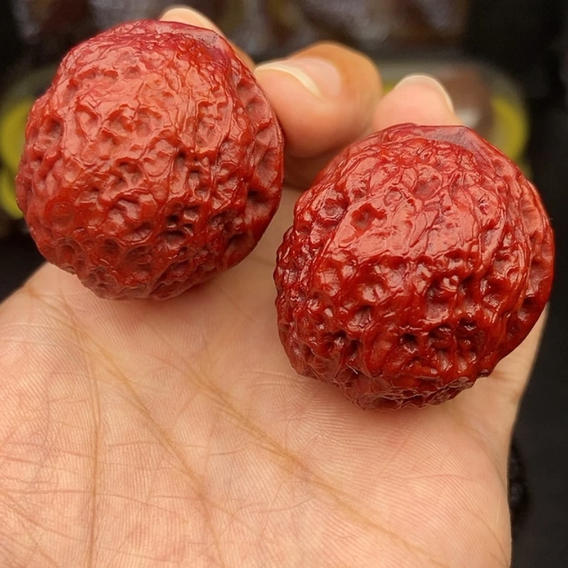 【闪购商品】文玩核桃把件40尺蛇皮元宝