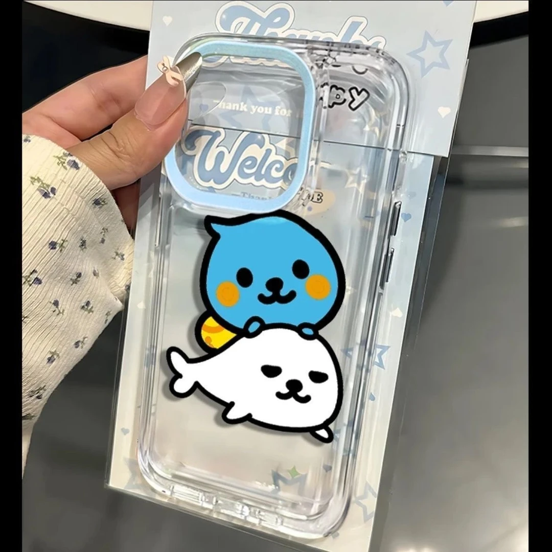 可爱小鱼儿适用于苹果16/16pro手机壳iPhone15透明大孔13pro卡通