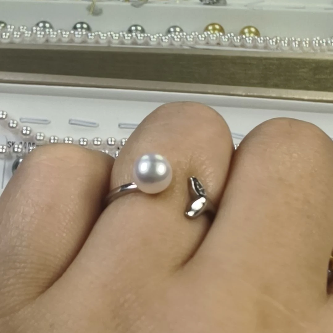 耳饰海水珍珠银S925镶嵌