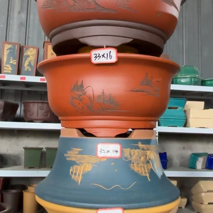 紫砂花盆                100-4