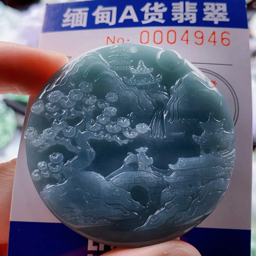 翡翠未镶嵌吊坠(不含链)