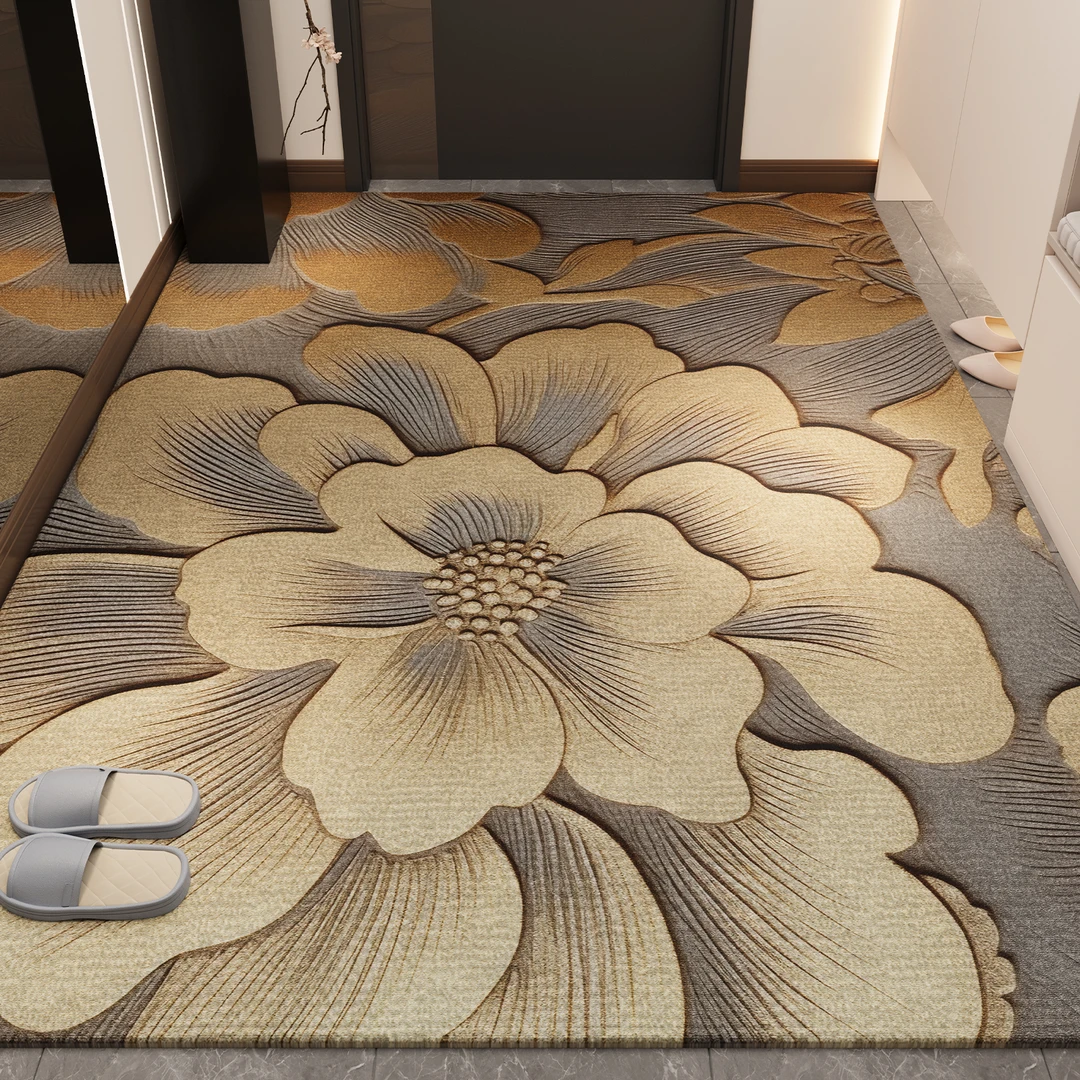 忘忧虫轻奢入户门垫家用免洗耐脏防滑高级玄关脚垫可裁剪进门地毯