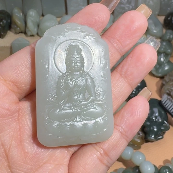 和田玉未镶嵌颈饰