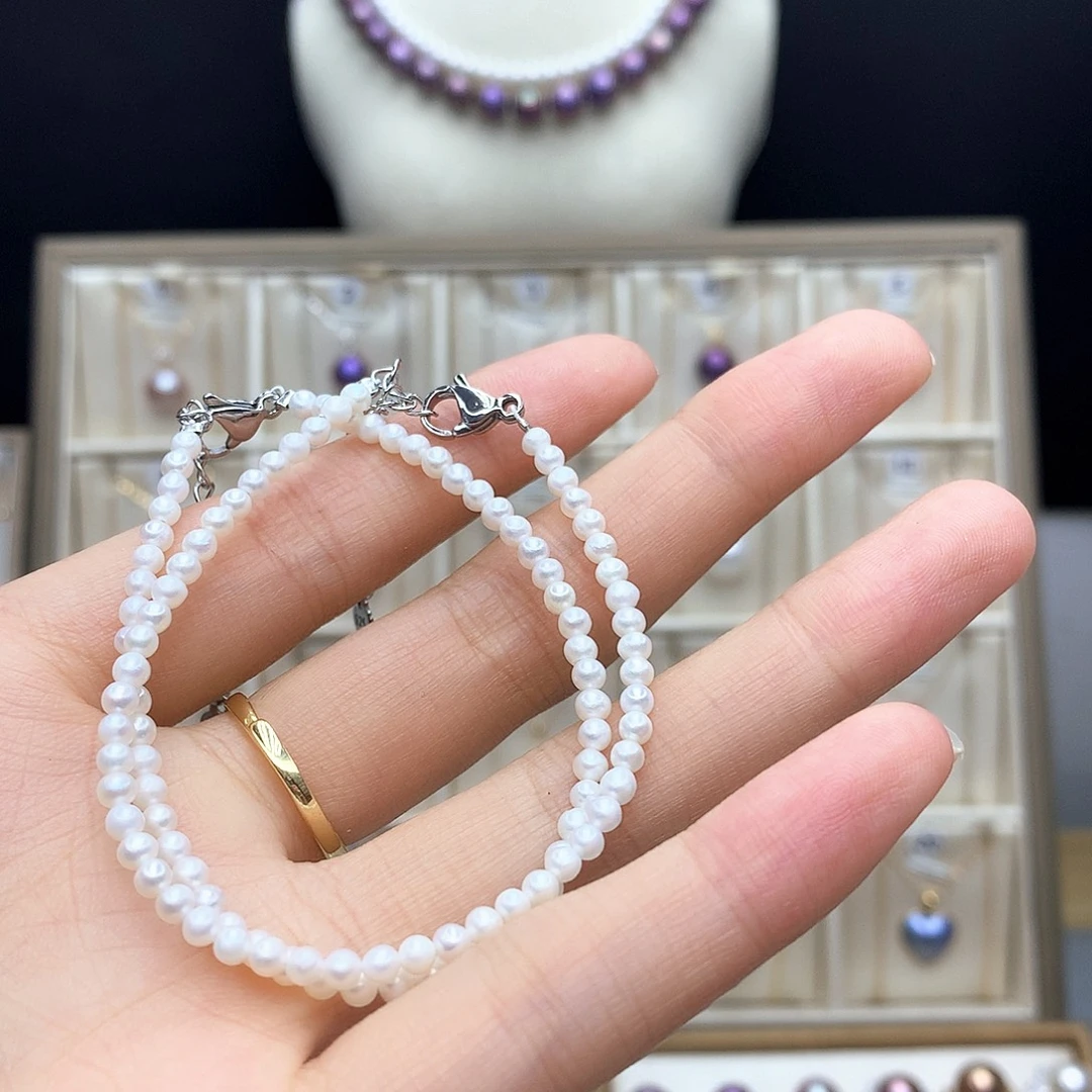 颈饰淡水珍珠合金