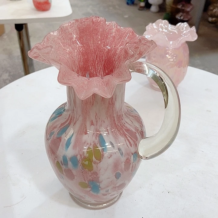 琉璃花瓶高度23厘米6厘米