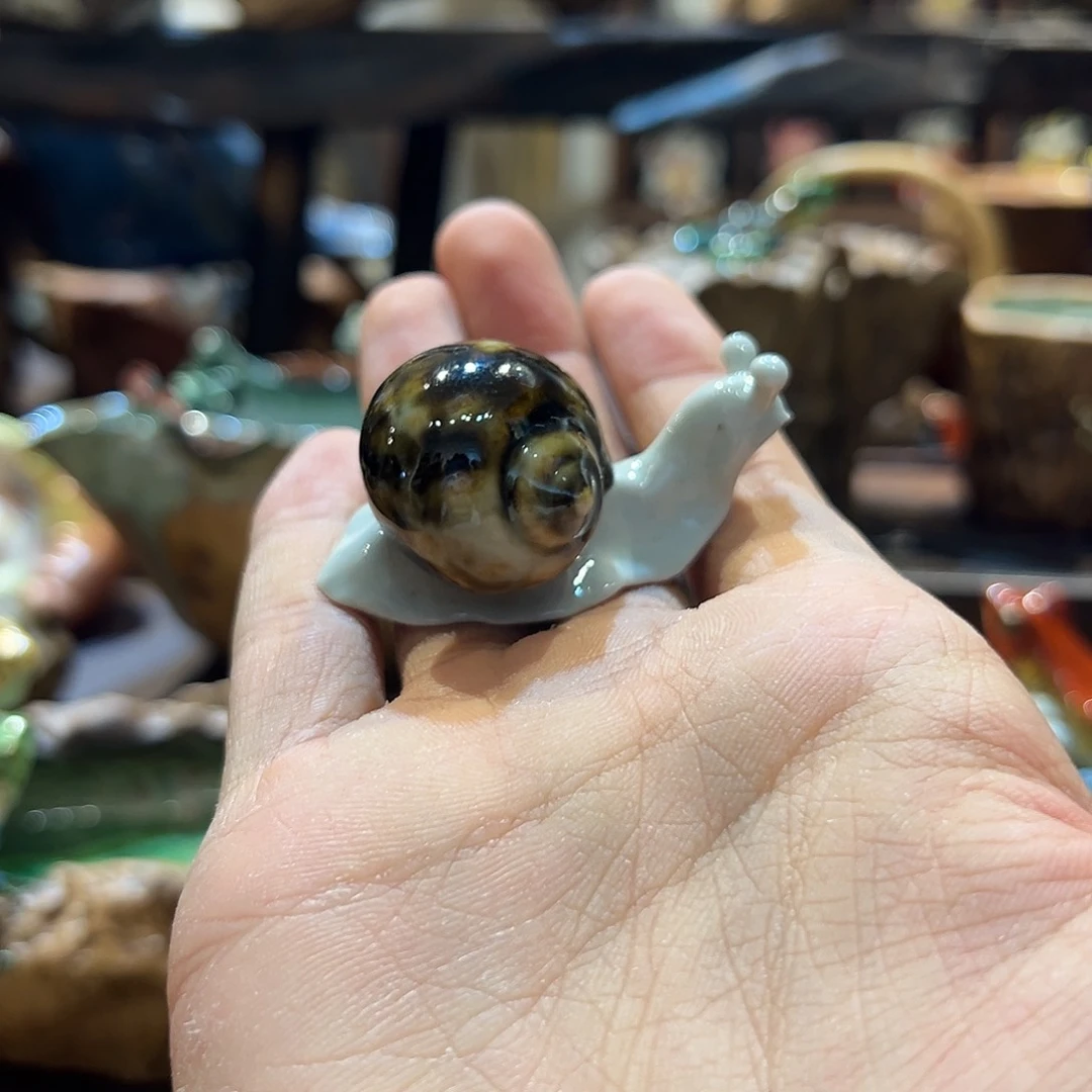 蜗牛陶瓷作品一物一件