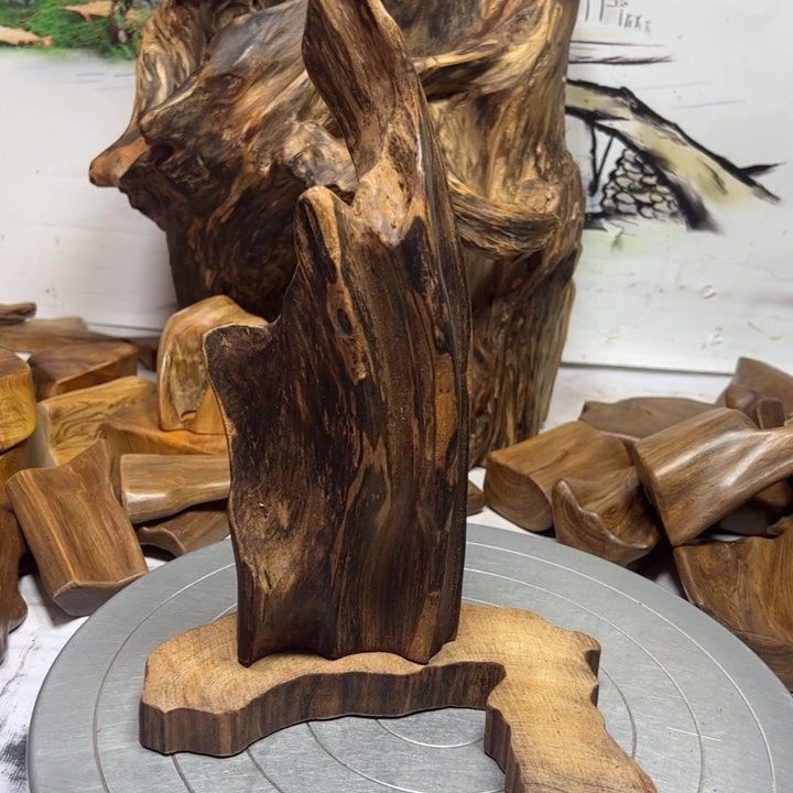 啸***宇木一物一拍45摆件