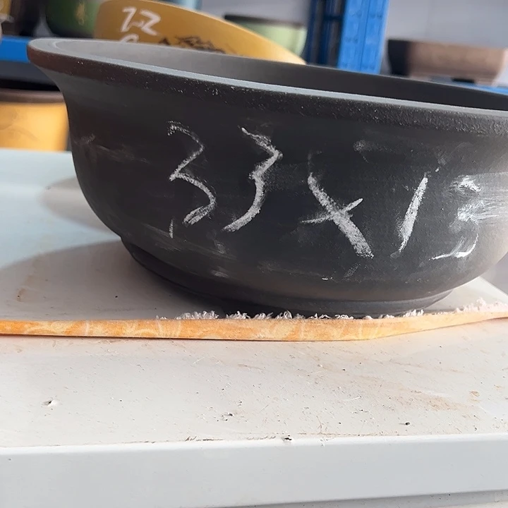 33紫泥碗盆花盆花盆