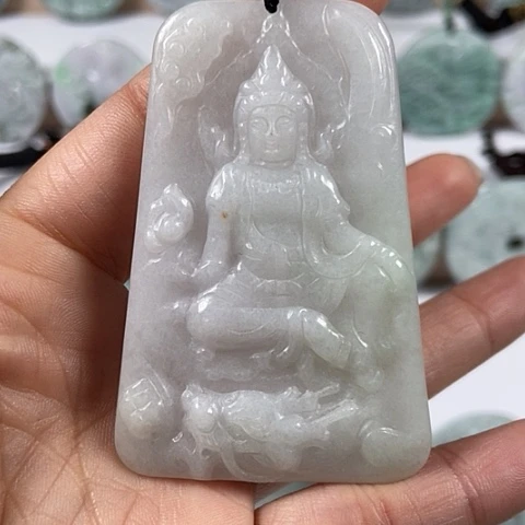 翡翠颈饰未镶嵌玉龙观音福利