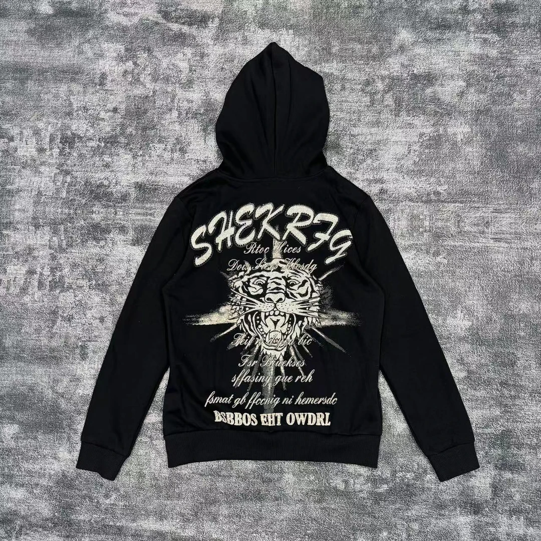 2024修身百搭潮牌时尚男士新款老虎开衫11810