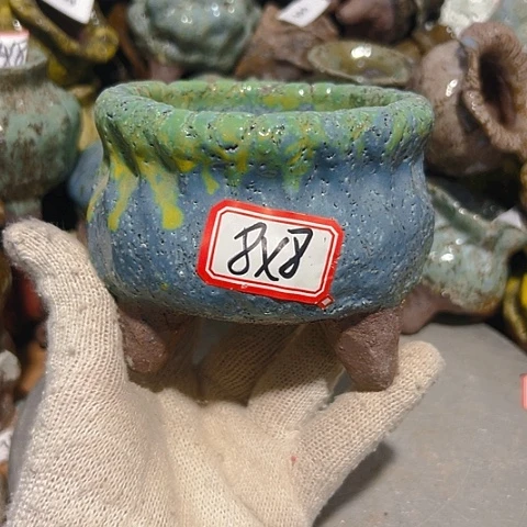 粗陶花盆制作就这样了，