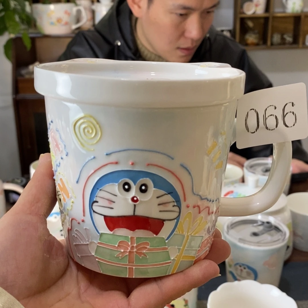 瓷片景德镇釉下彩手绘