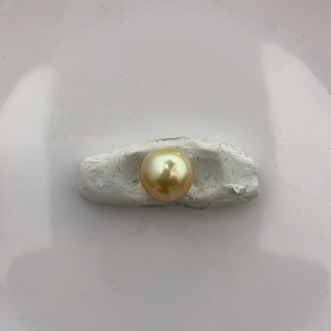 海水珍珠裸珠金珠11.5mm