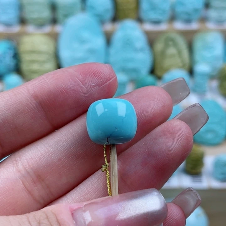 绿松石未镶嵌珠宝奇石13mm