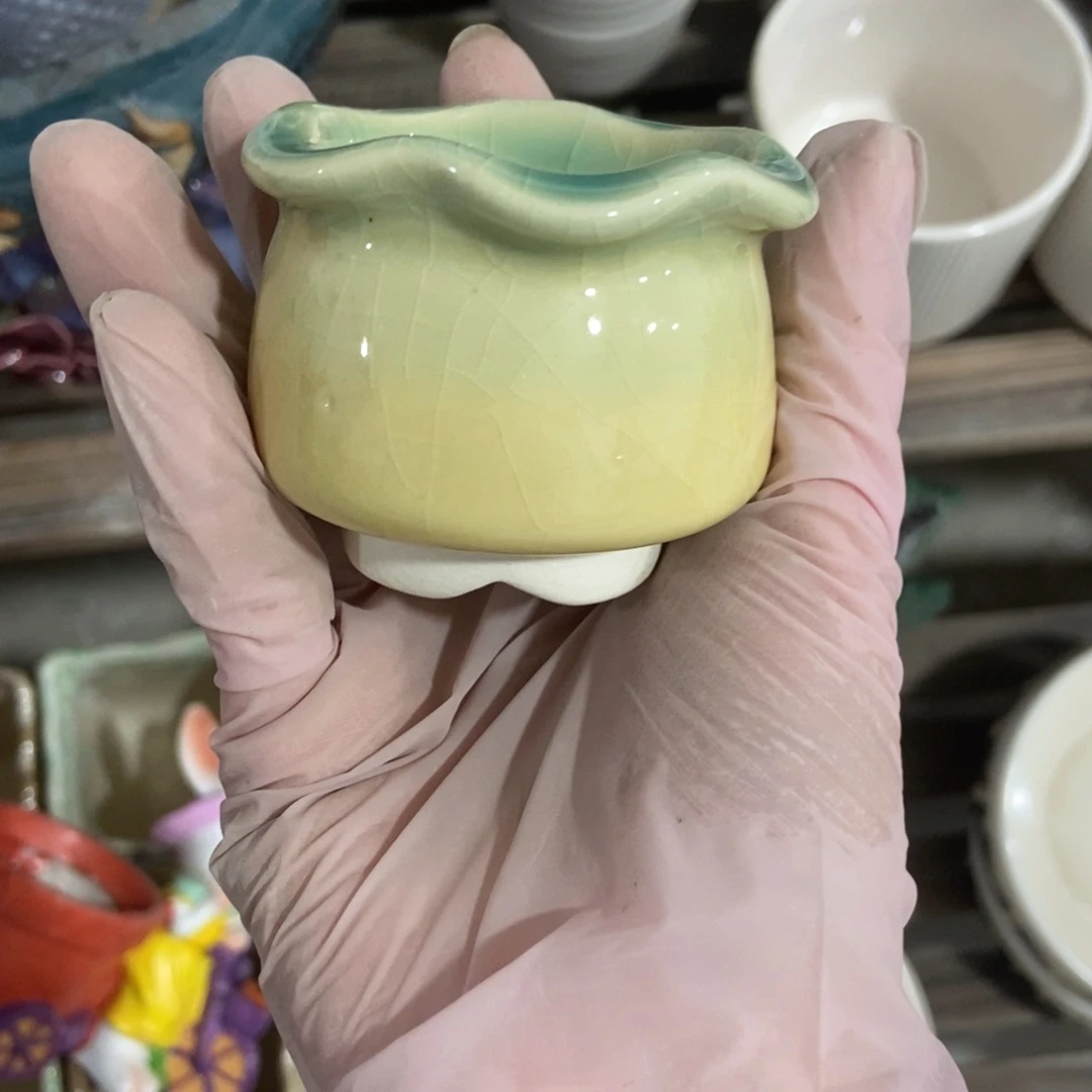 红陶高温陶瓷花盆