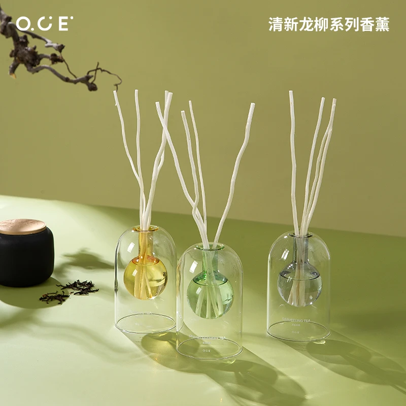 OCE清新龙柳香薰无火藤条香氛精油家用室内持久茶香熏香卧室香水