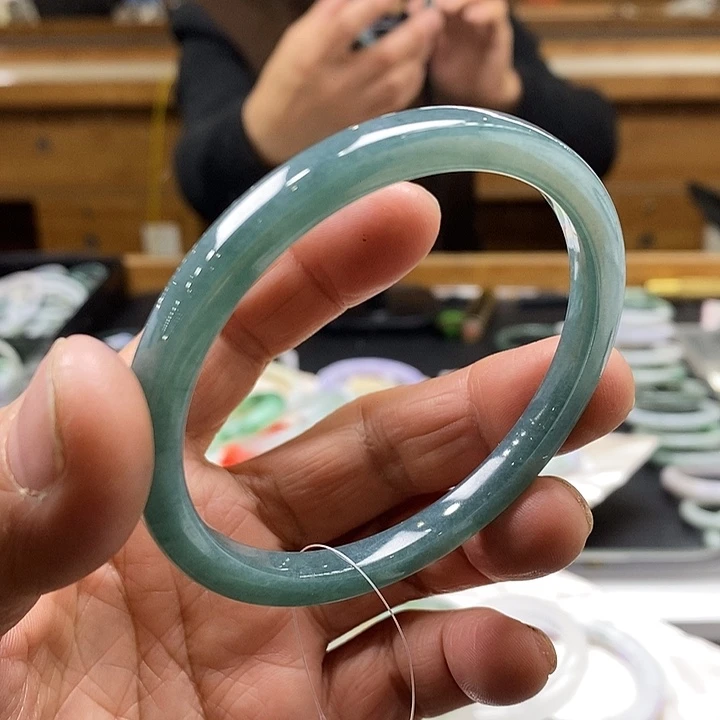 翡翠未镶嵌手镯翡翠手镯62