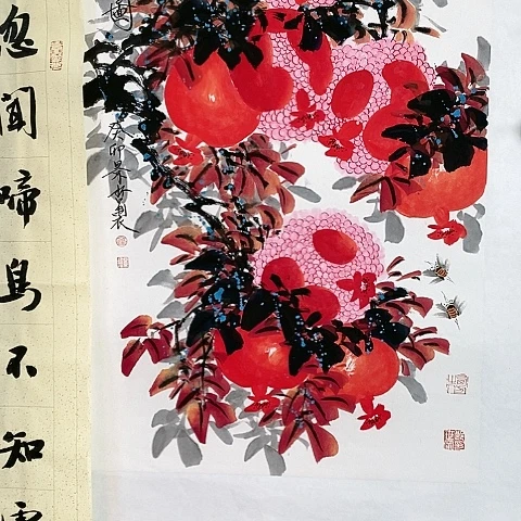 【闪购商品】国画高*@两个平尺洪福图作品