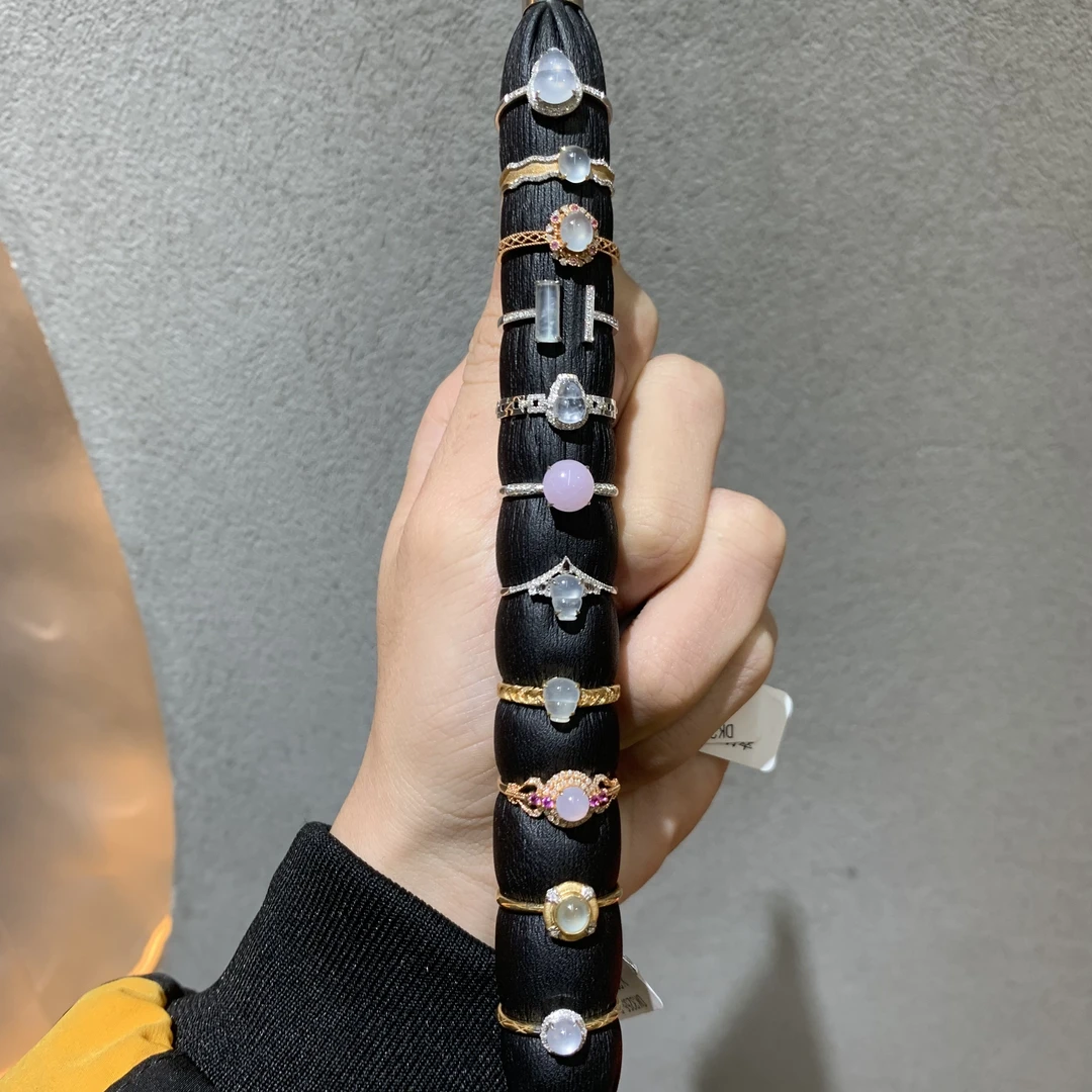 【可心臻选戒指棒】18K-翡翠戒指-多样性发其一|LJ03|CXQ21