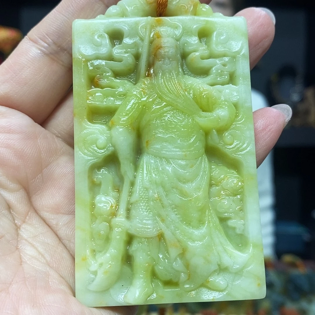 未镶嵌岫玉挂件吊坠项链