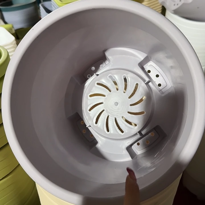 球根盆3号灰白无托6个